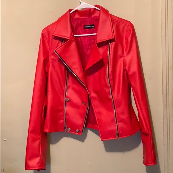 Red leather jacket - Picture 3 of 3